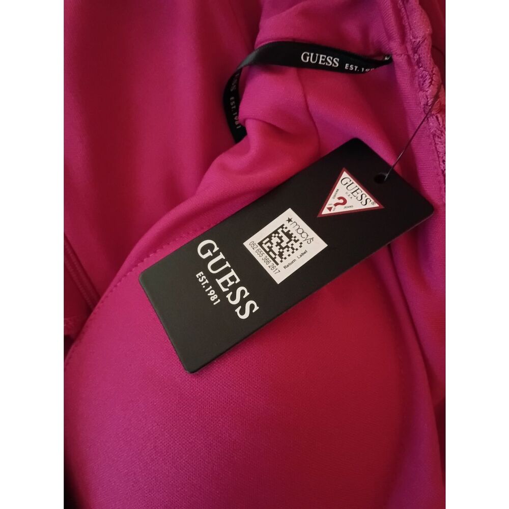 Guess Hot Pink Lace Midi Dress - Picture 7 of 8